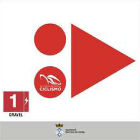 Flecha de giro a la derecha de Ruta verde
